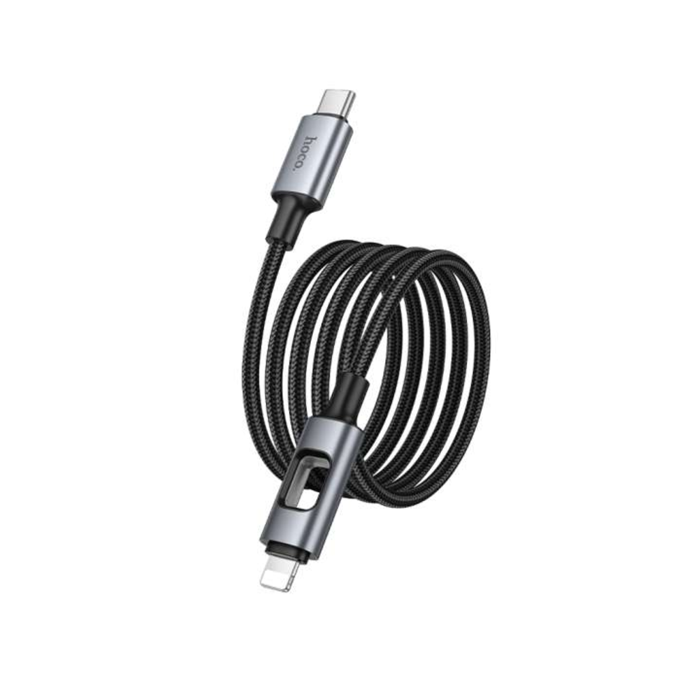 CABLE HOCO U144 NEW TIPO-C A IP PD 27W CARGA RÁPIDA NEGRO - 1