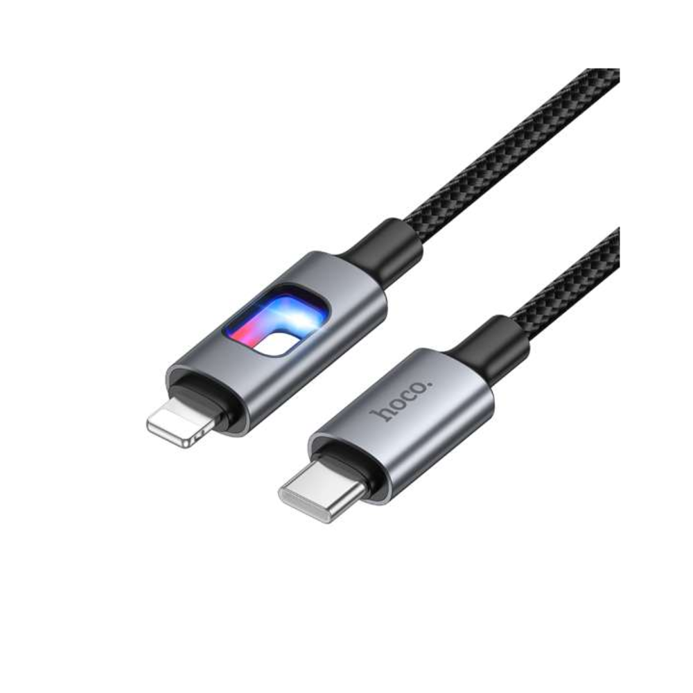 CABLE HOCO U144 NEW TIPO-C A IP PD 27W CARGA RÁPIDA NEGRO - 2