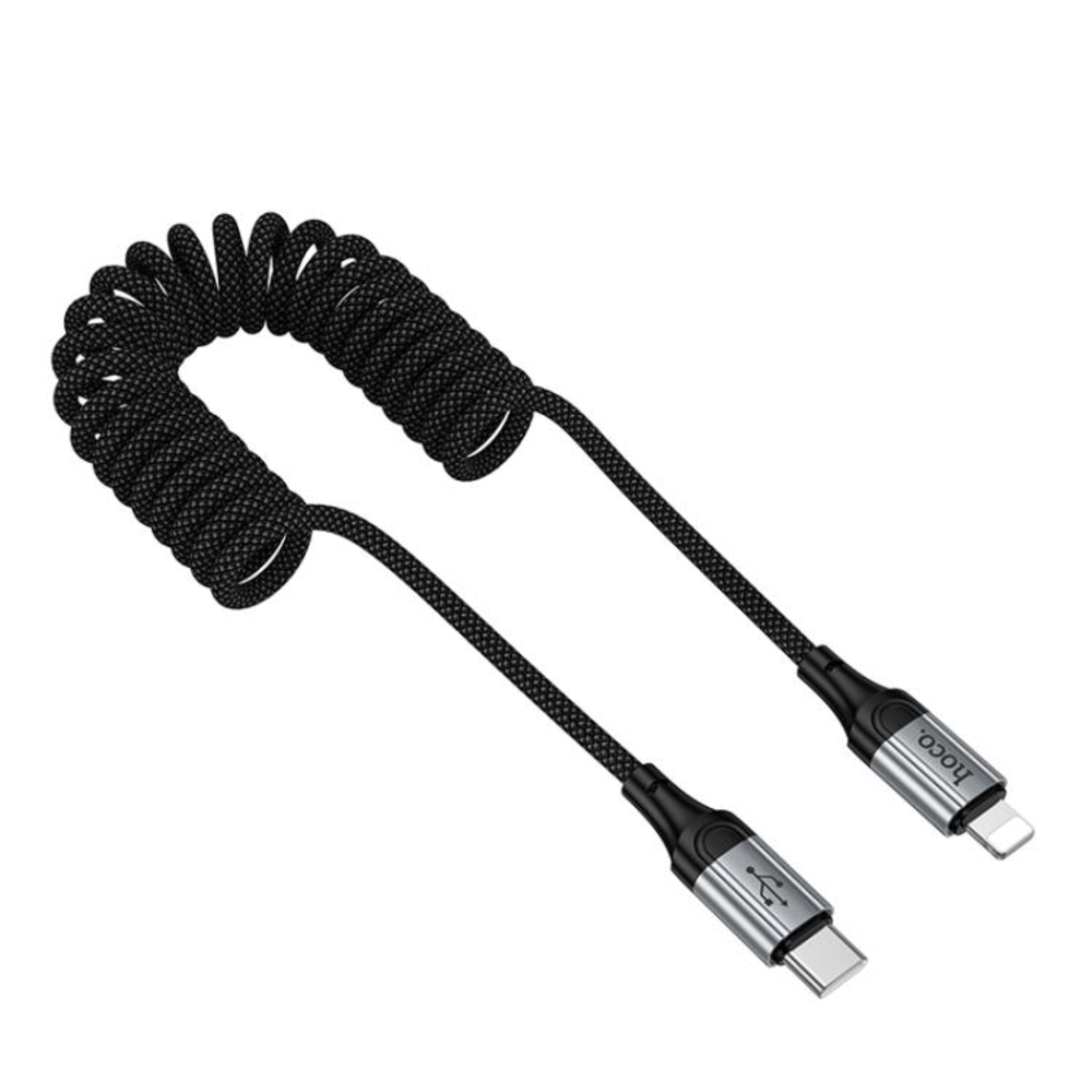 CABLE HOCO X121 NUEVO TIPO-C A IP PD 27W CARGA RÁPIDA NEGRO - 1