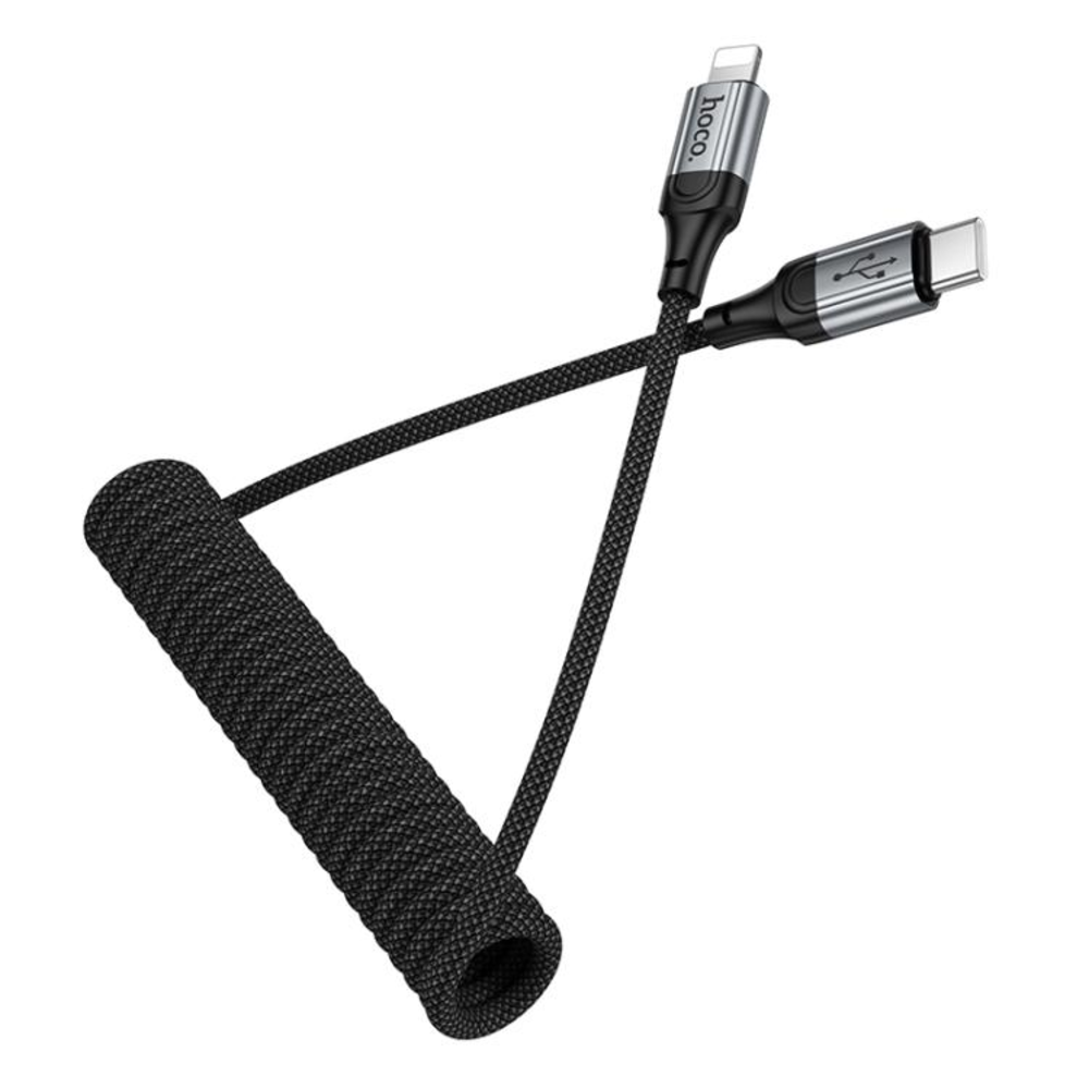 CABLE HOCO X121 NUEVO TIPO-C A IP PD 27W CARGA RÁPIDA NEGRO - 2