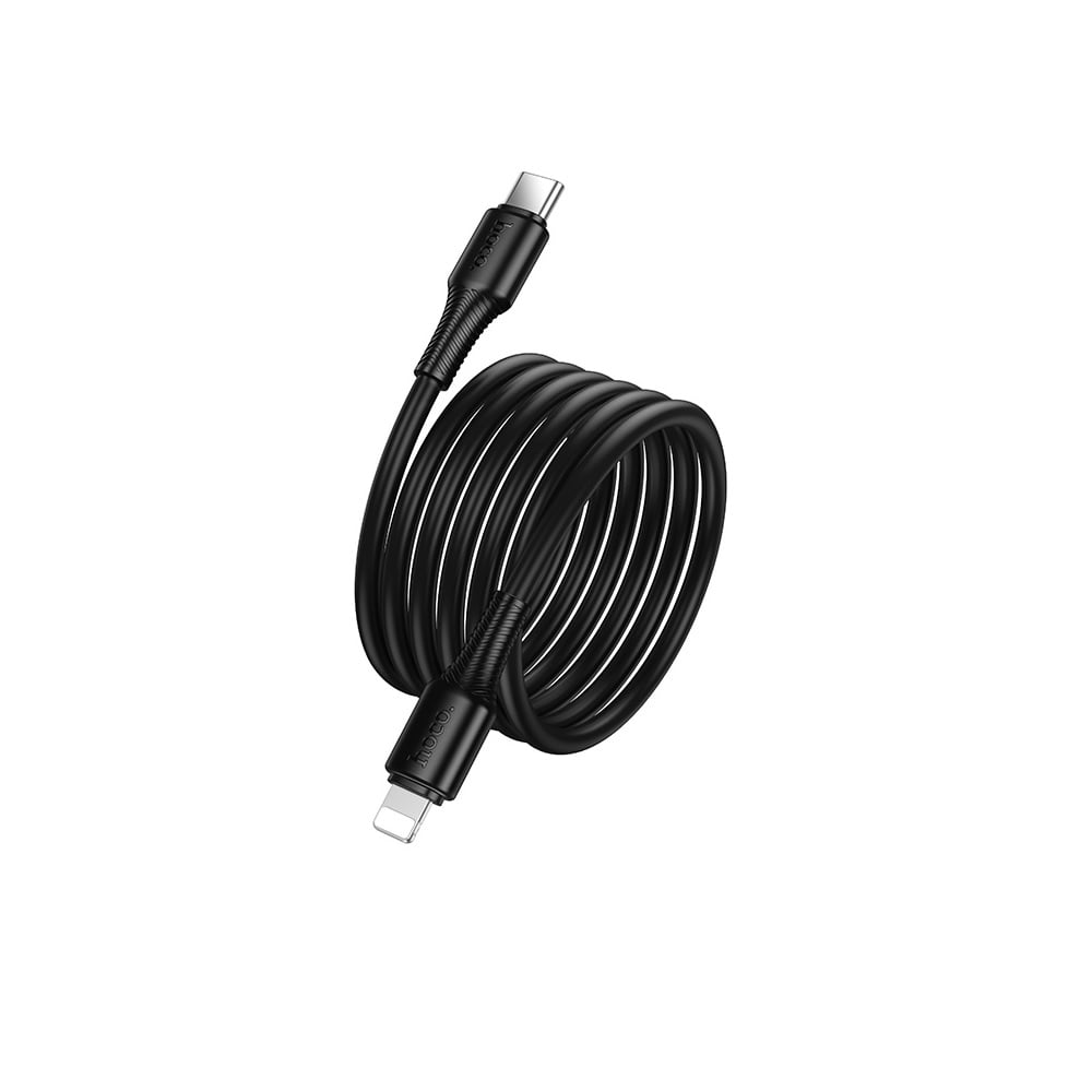 CABLE HOCO X120 BENEFICIO TIPO-C A IP PD 27W CARGA RÁPIDA NEGRO - 1