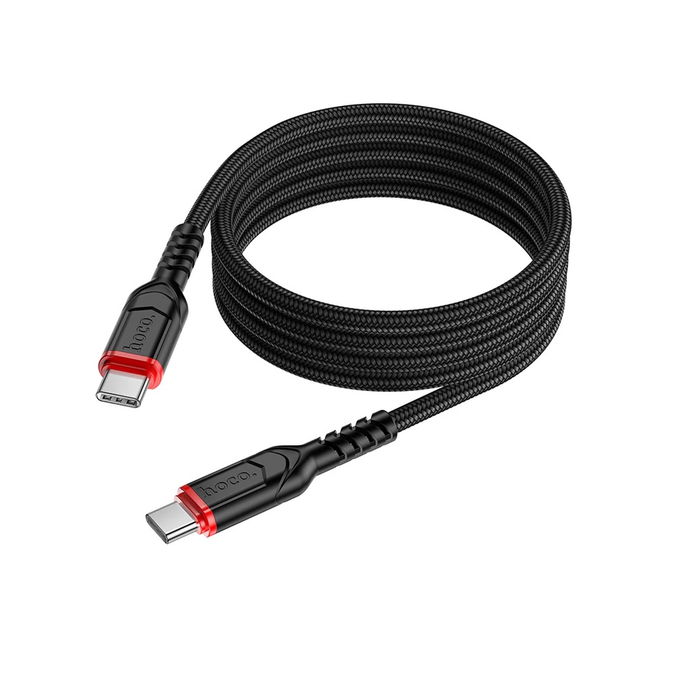 CABLE HOCO X59 VICTORY TIPO-C A TIPO-C 60W 1M NEGRO - 1