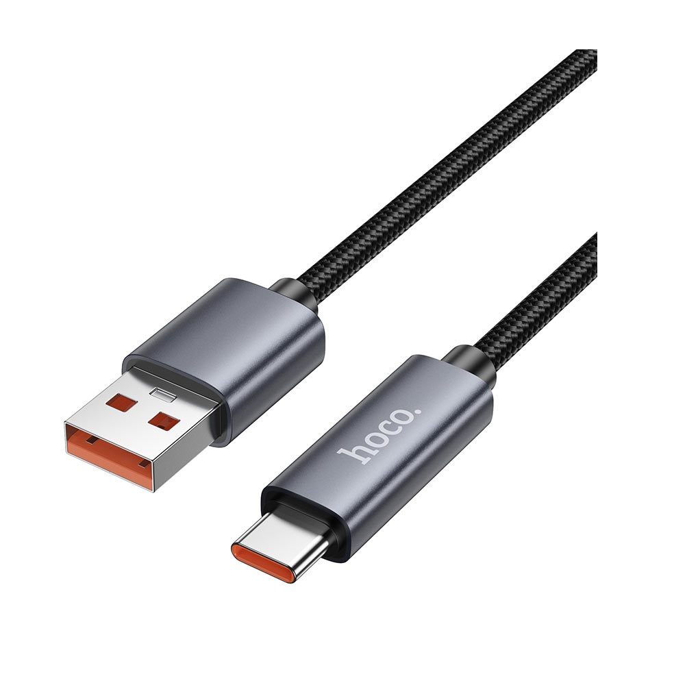 CABLE HOCO X112 FAVOR USB A TIPO-C 5A CON PANTALLA NEGRO - 2