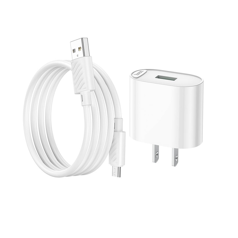 CARGADOR HOCO C109 TIPO C QUICK CHARGE 18W BLANCO - 1