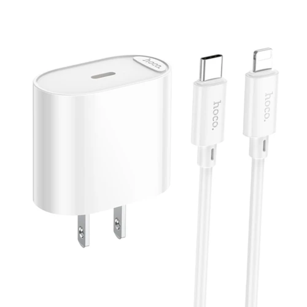 CARGADOR HOCO C109 PD20W CABLE TIPO C A IP BLANCO - 1