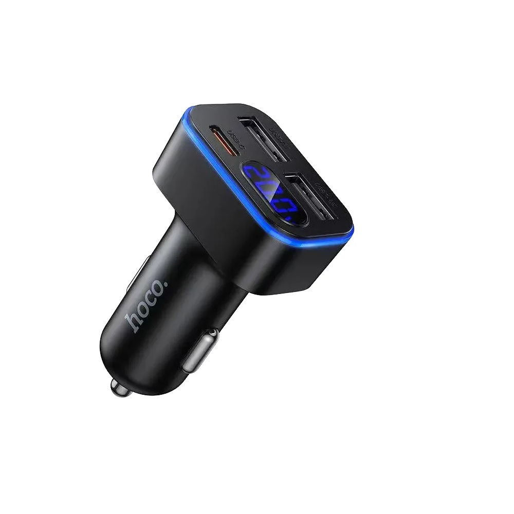 CARGADOR PARA AUTO HOCO Z63A 42W CABLE TIPO C A C NEGRO - 2