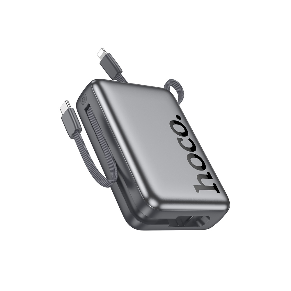 POWER BANK 20000MAH HOCO Q39 EMINENTE CON CABLE 22.5WNEGRO - 1
