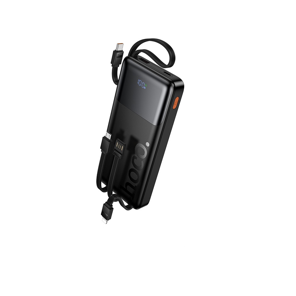 POWER BANK 10000MAH HOCO J156 FOUNDER 4 CABLES 22.5W NEGRO - 1