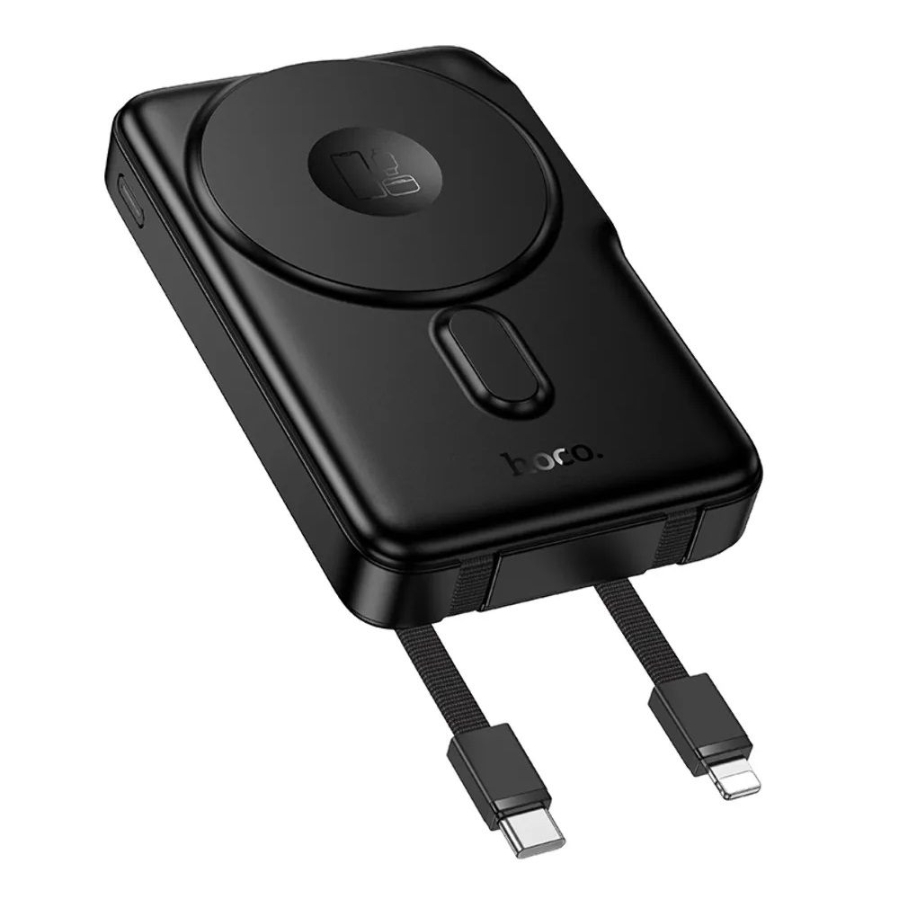 POWER BANK 10000MAH HOCO Q48 CORE MAGNETICO NEGRO - 1