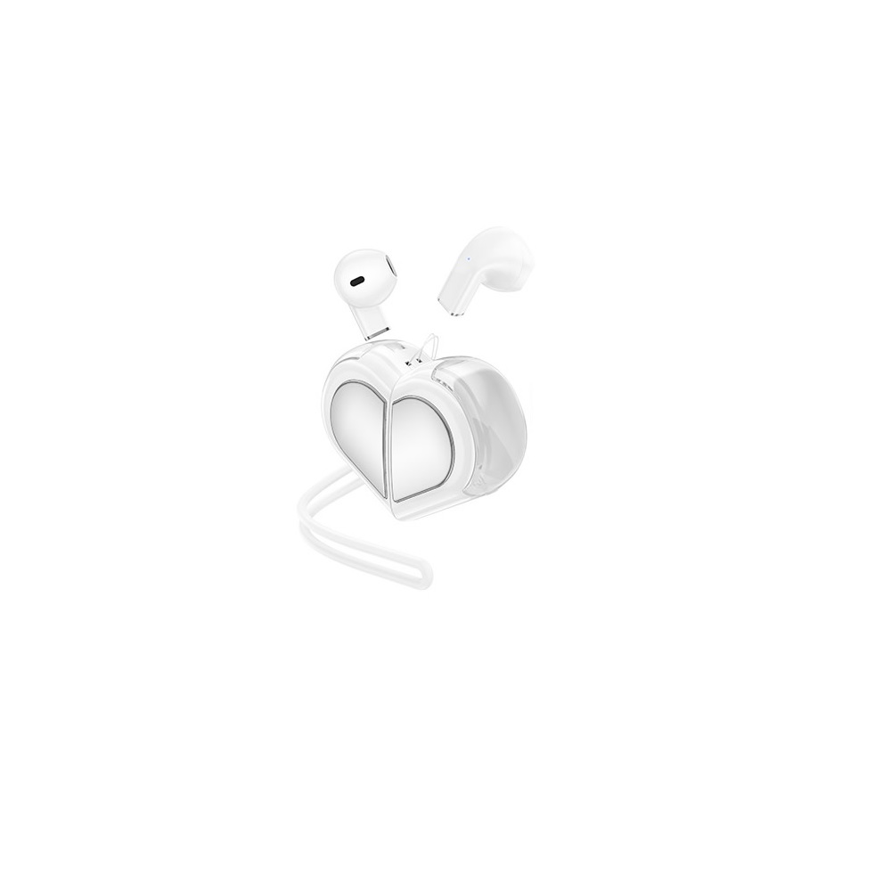 AUDÍFONOS INALAMBRICOS HOCO DES39 BLUETOOTH CORAZON BLANCO - 2