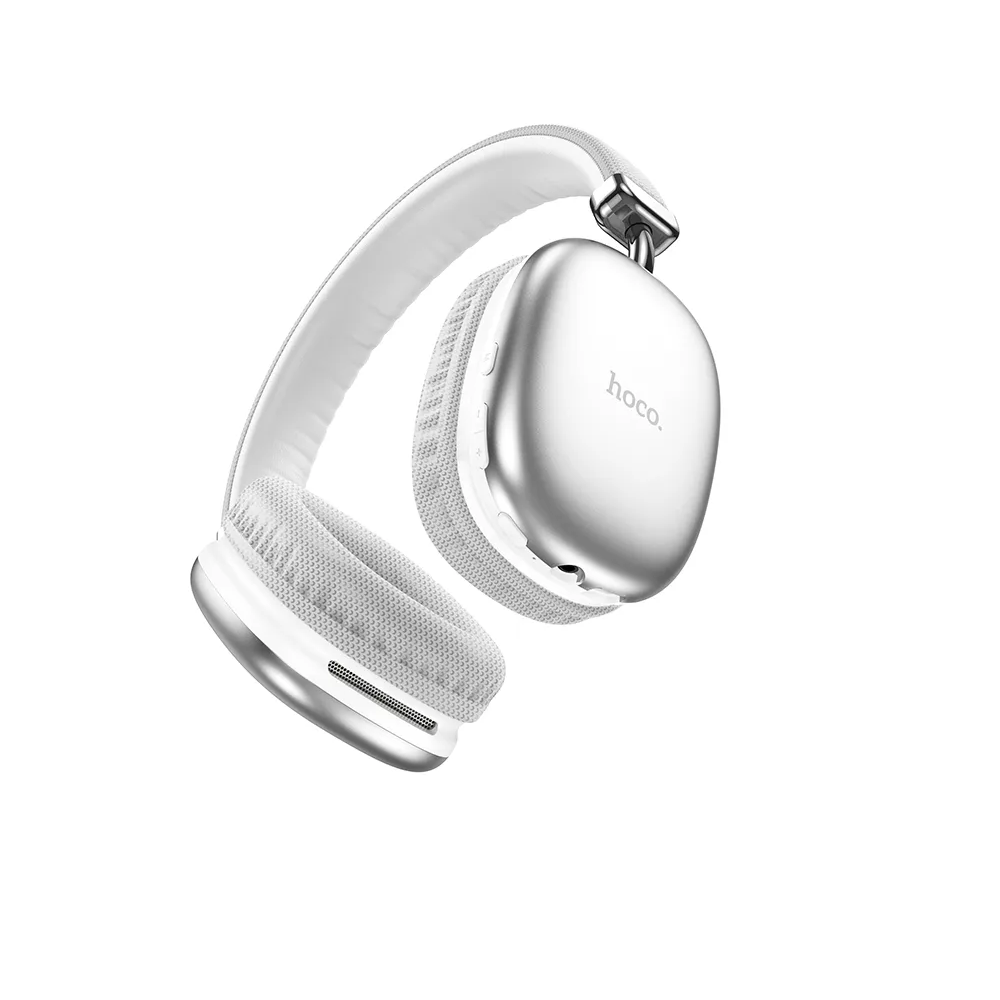 AUDIFONOS BLUETOOTH HOCO W35 MAX DIADEMA OREJERAS GRIS - 1