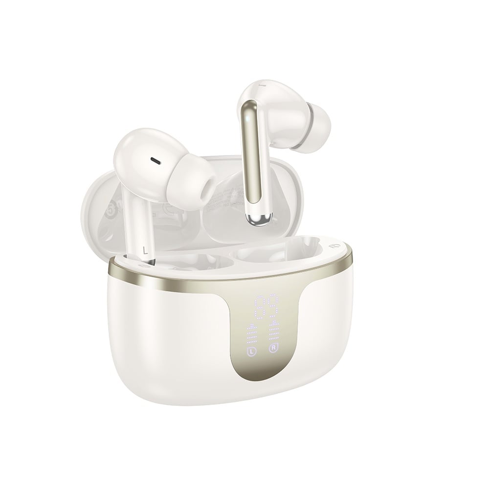 AUDÍFONOS INALAMBRICOS HOCO EQ10 PLUS BLUETOOTH ANC BLANCO - 1