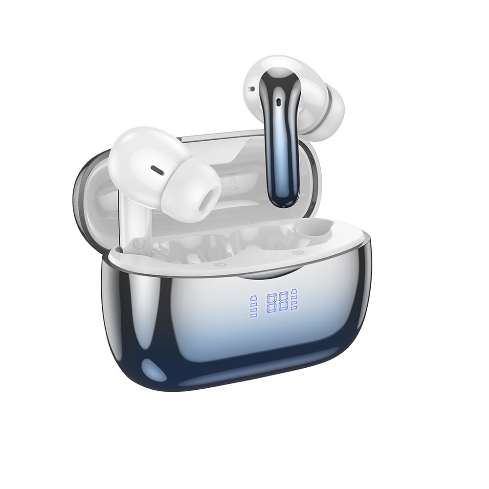 AUDÍFONOS INALAMBRICOS HOCO EQ16 BLUETOOTH ANC ENC AZUL - 1