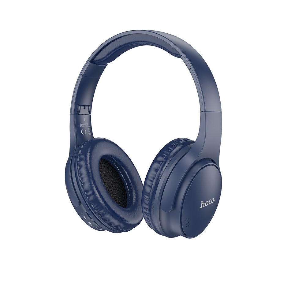 AUDIFONOS BLUETOOTH HOCO W40 DIADEMA OREJERAS AZUL - 1