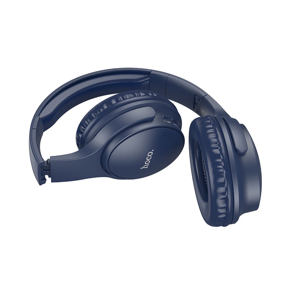 AUDIFONOS BLUETOOTH HOCO W40 DIADEMA OREJERAS AZUL - 2