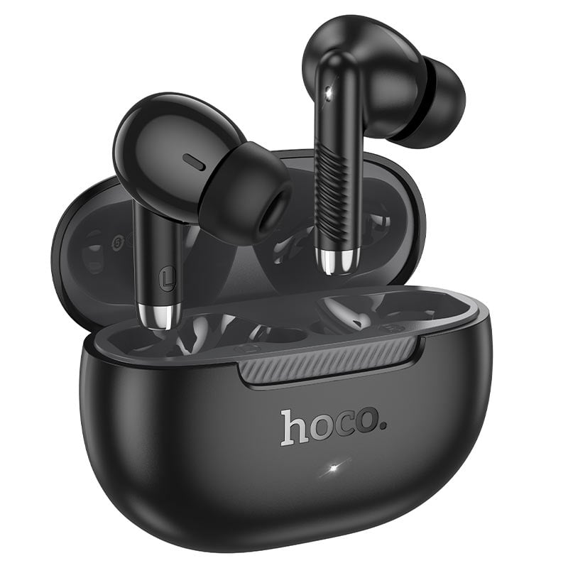 AUDÍFONOS INALAMBRICOS HOCO EQ24 BLUETOOTH STEREO NEGRO - 1