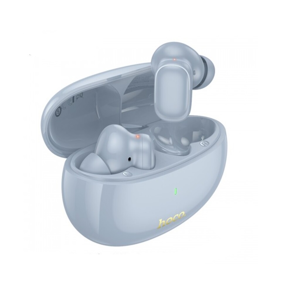 AUDÍFONOS INALAMBRICOS HOCO EQ17 BLUETOOTH ANC CELESTE - 1