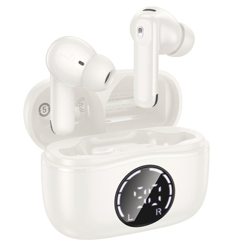 AUDÍFONOS INALAMBRICOS HOCO EQ22 BLUETOOTH ANC ENC BLANCO - 3