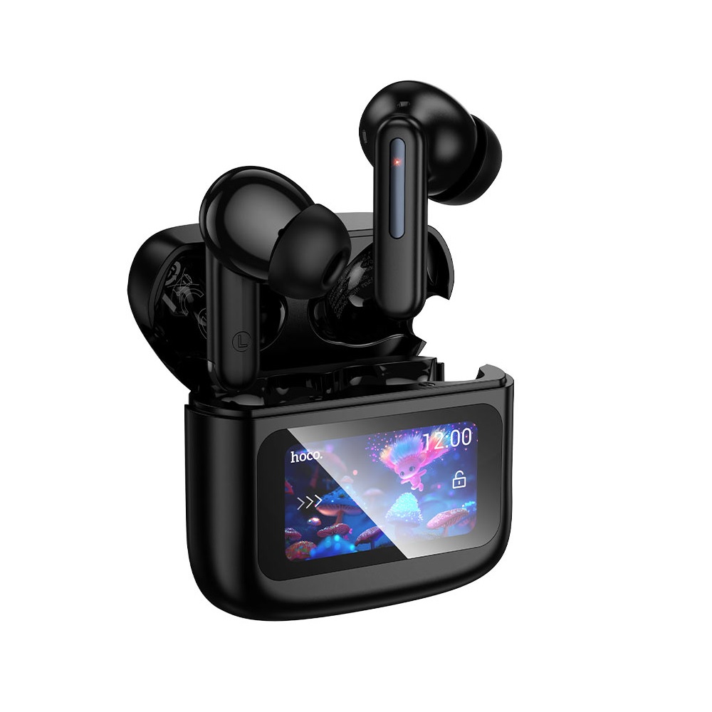 AUDÍFONOS INALAMBRICOS HOCO EQ14 BLUETOOTH PANTALLA NEGRO - 1