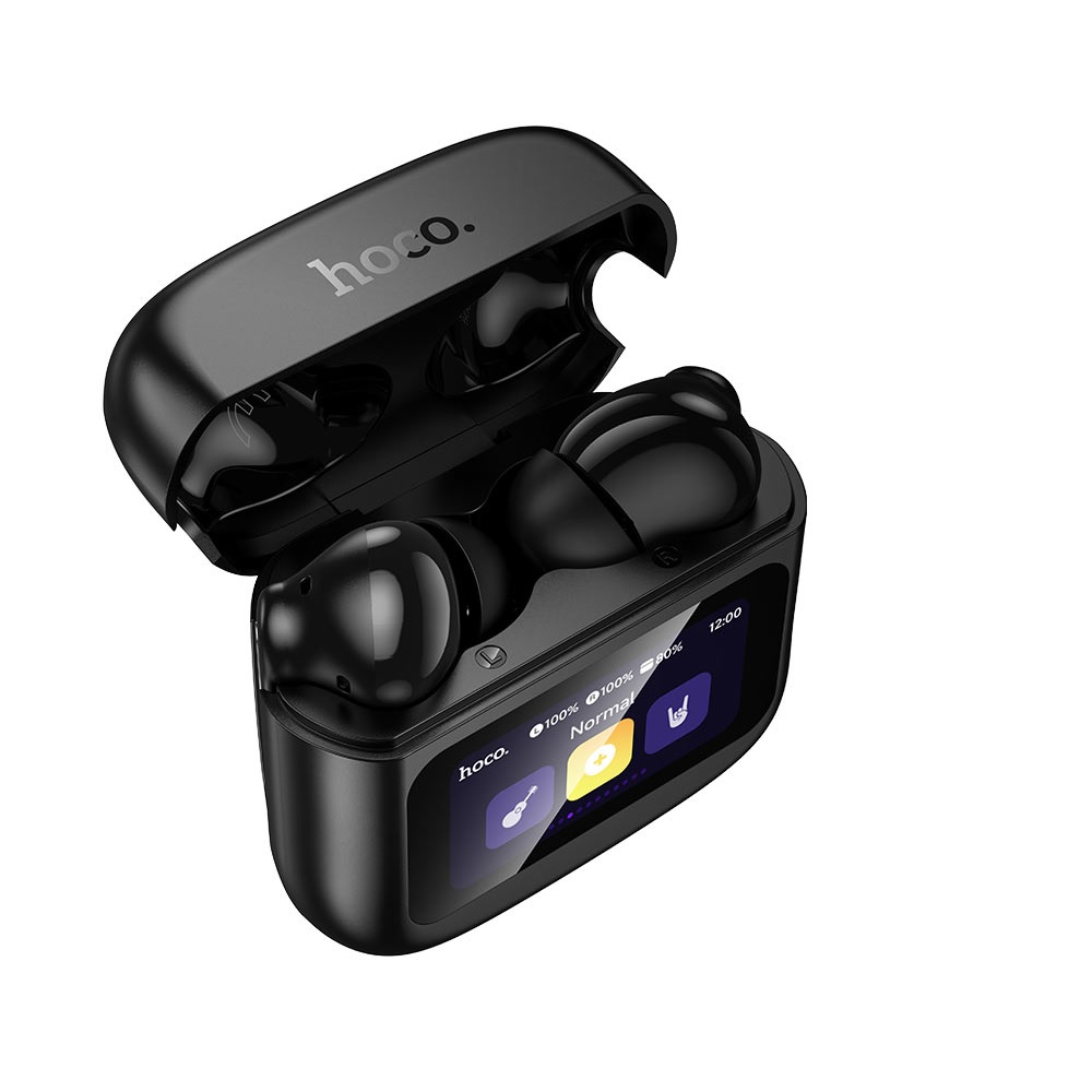 AUDÍFONOS INALAMBRICOS HOCO EQ14 BLUETOOTH PANTALLA NEGRO - 2
