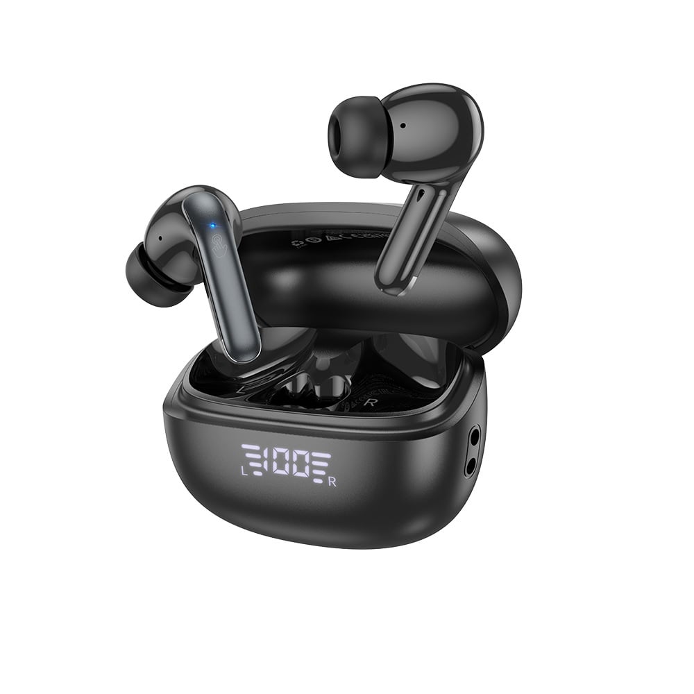 AUDÍFONOS INALAMBRICOS HOCO EQ5 BLUETOOTH ANC ENC NEGRO - 1