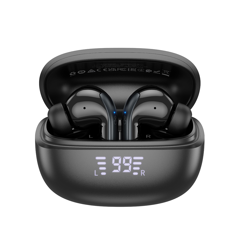 AUDÍFONOS INALAMBRICOS HOCO EQ5 BLUETOOTH ANC ENC NEGRO - 2