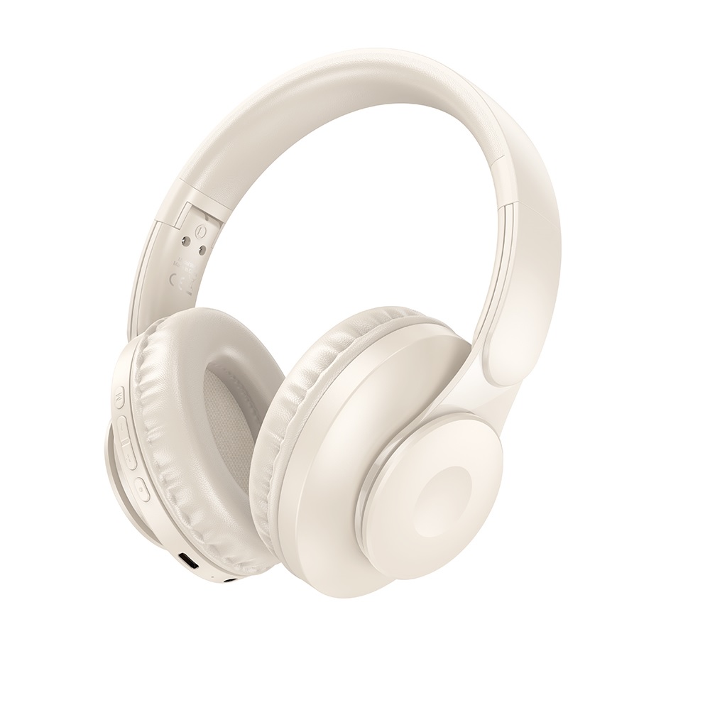 AUDIFONOS BLUETOOTH HOCO W45 DIADEMA OREJERAS 46 HORAS BLANCO - 1