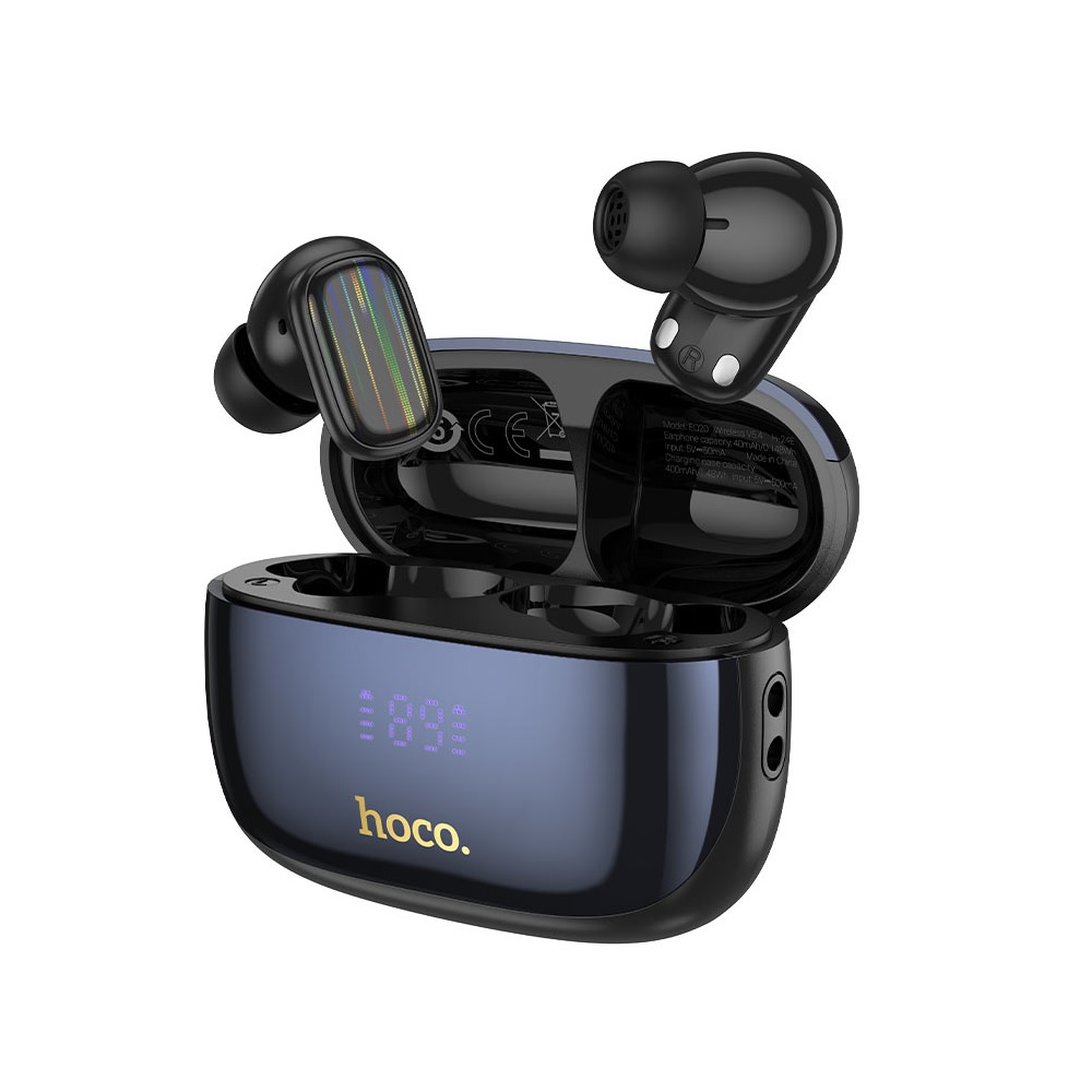 AUDÍFONOS INALAMBRICOS HOCO EQ20 BLUETOOTH ANC ENC NEGRO - 1