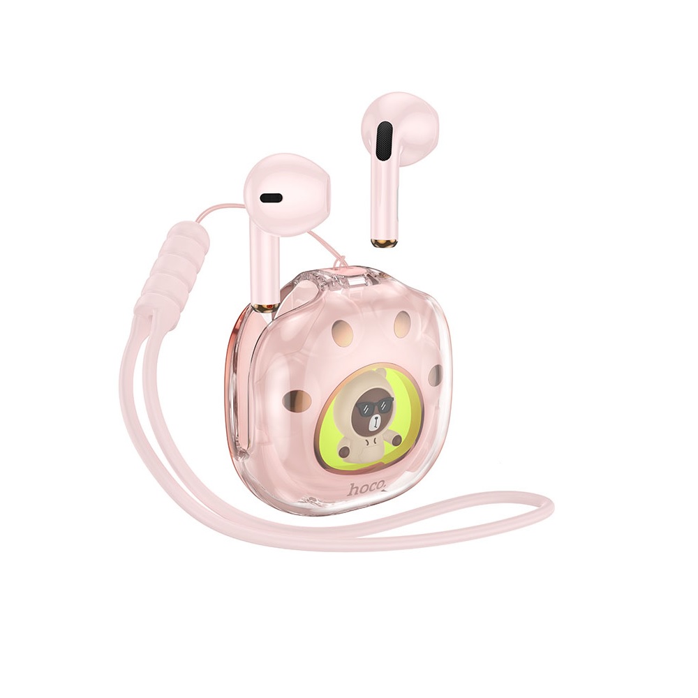 AUDÍFONOS INALAMBRICOS HOCO DES36 BLUETOOTH ROSA - 1