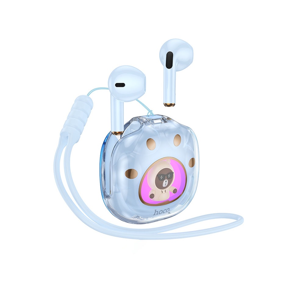 AUDÍFONOS INALAMBRICOS HOCO DES36 BLUETOOTH AZUL - 1