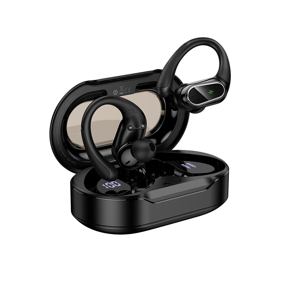 AUDÍFONOS INALAMBRICOS HOCO EQ29 BLUETOOTH STEREO NEGRO - 1