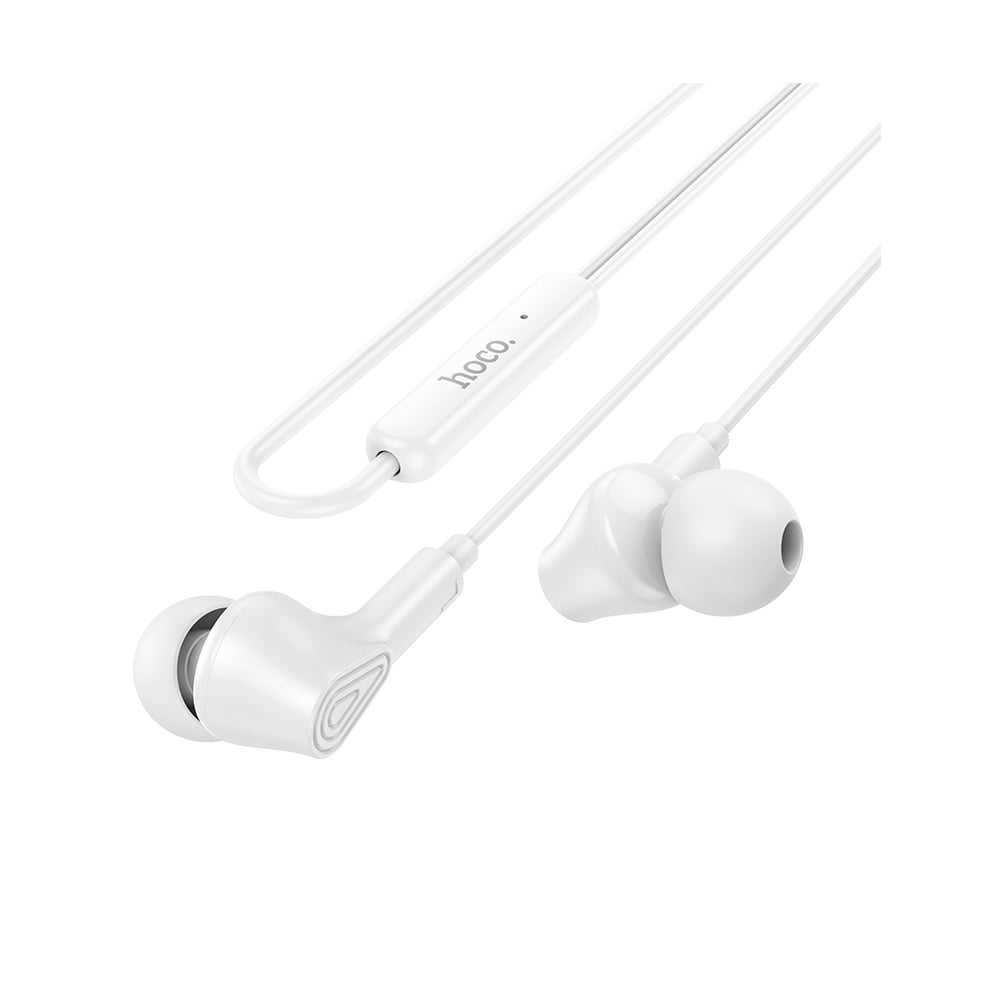 AUDÍFONO CON MICRÓFONO HOCO M102 ALÁMBRICO JACK 3.5MM BLANCO - 2