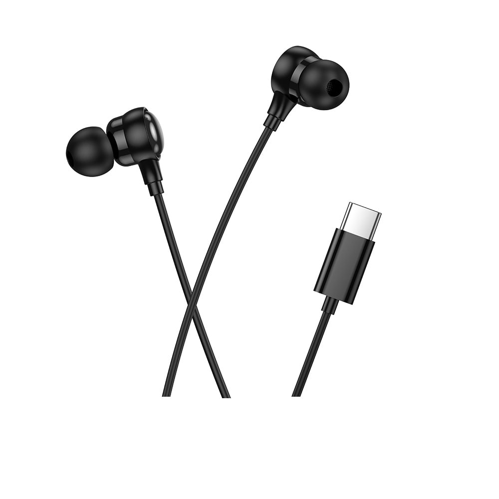 AUDÍFONO CON MICRÓFONO HOCO M116 ALÁMBRICO TIPO C NEGRO - 2
