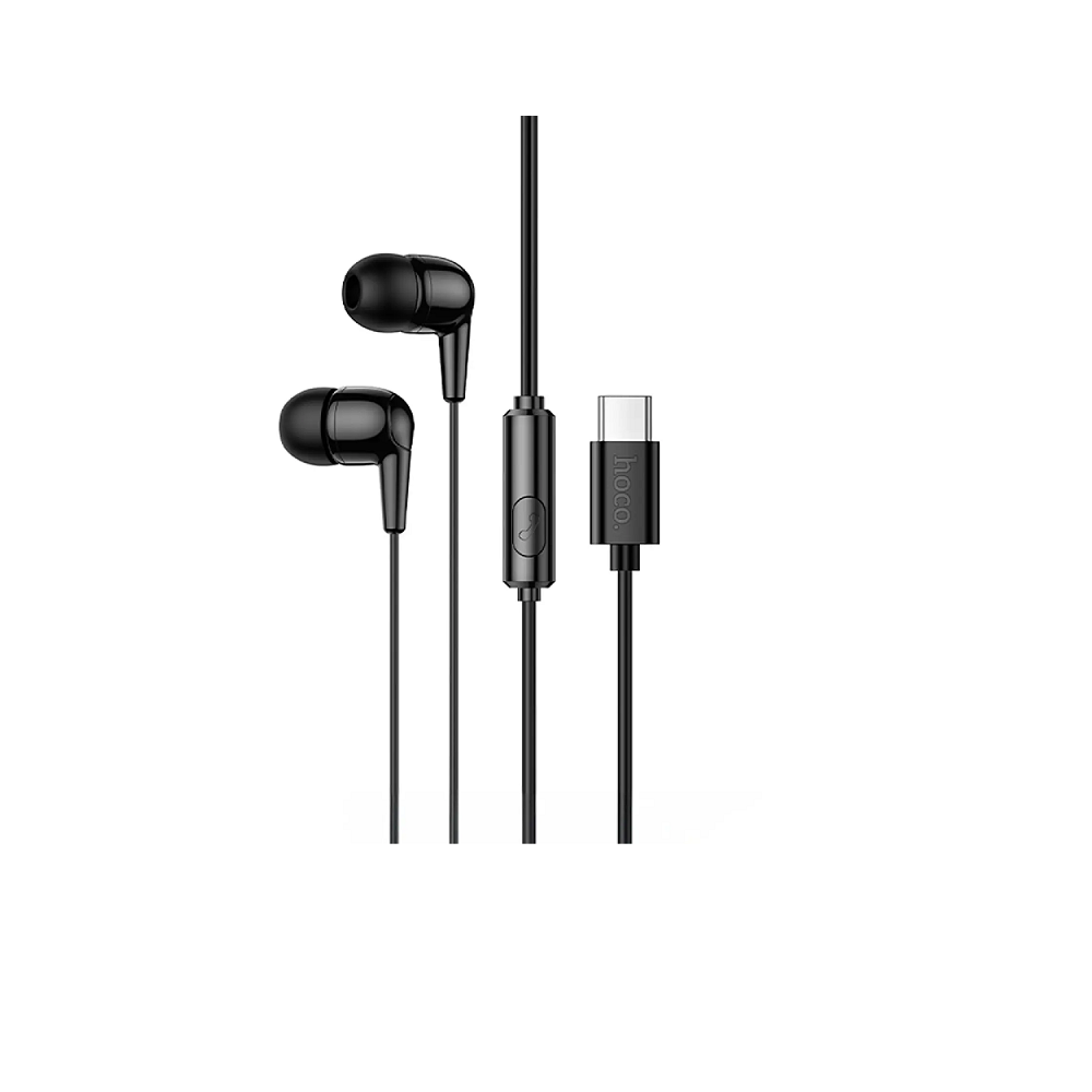 AUDÍFONO CON MICRÓFONO HOCO M97 ALÁMBRICO TIPO C NEGRO - 1