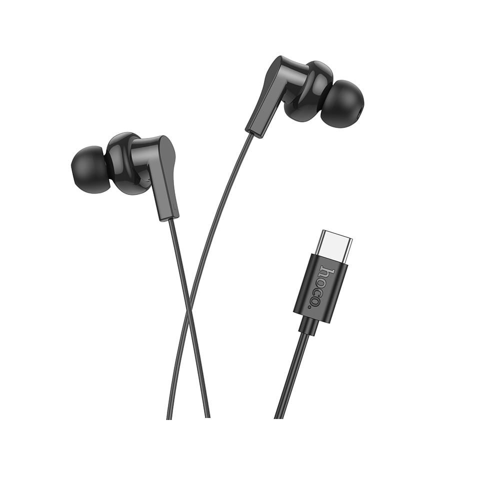 AUDÍFONO CON MICRÓFONO HOCO M114 ALÁMBRICO TIPO C NEGRO - 1