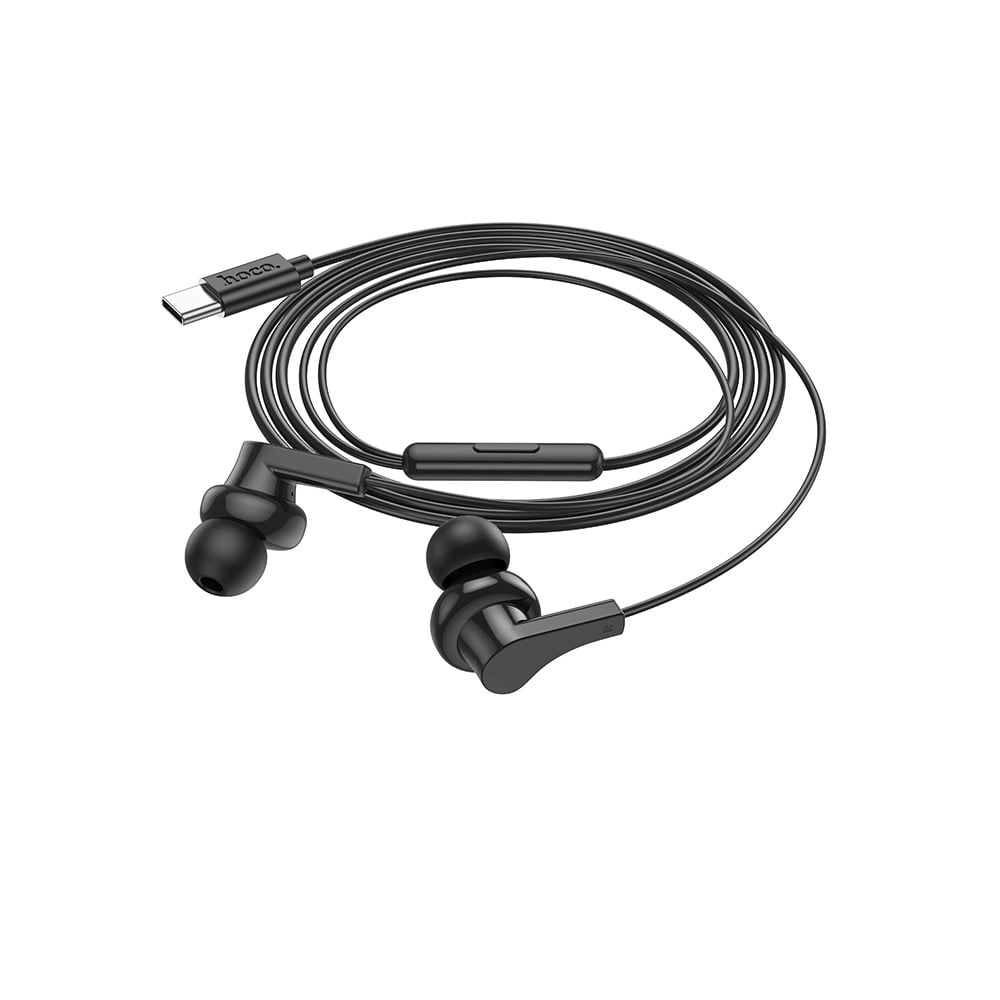 AUDÍFONO CON MICRÓFONO HOCO M114 ALÁMBRICO TIPO C NEGRO - 2