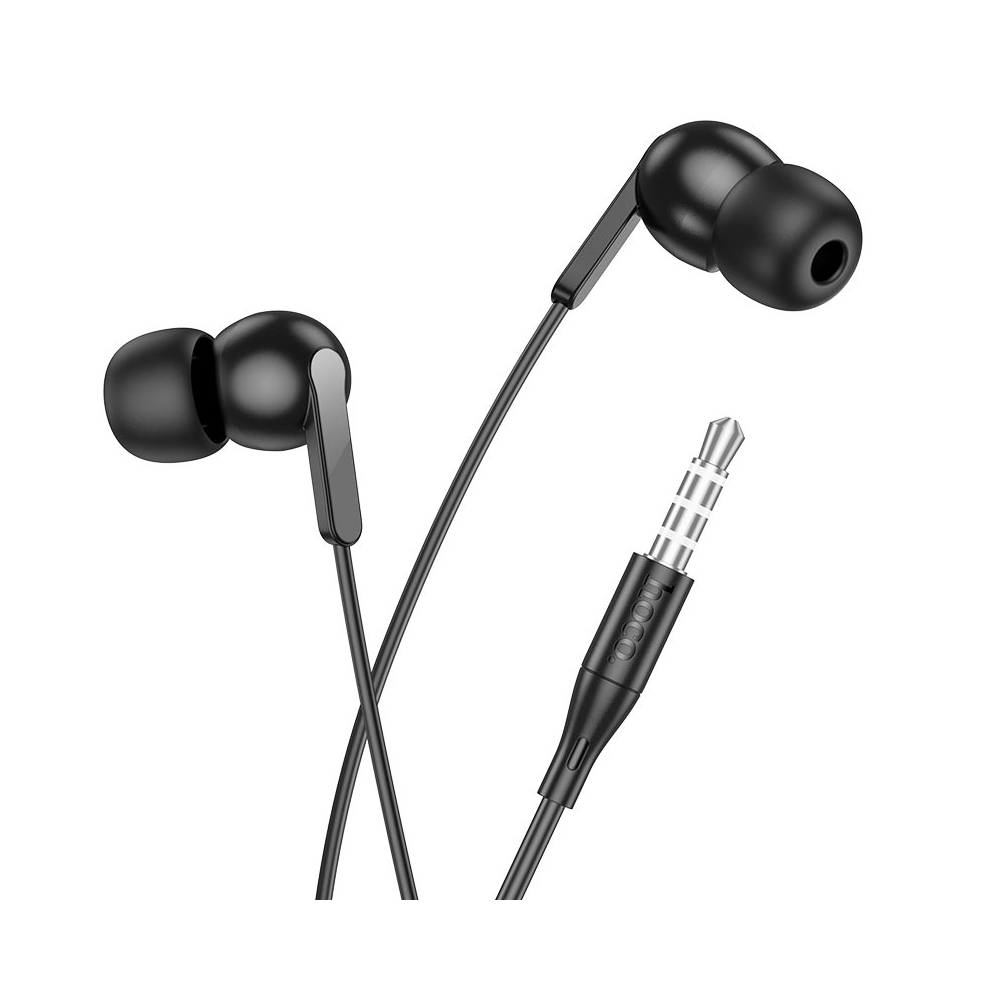 AUDÍFONO CON MICRÓFONO HOCO M124 ALÁMBRICO JACK 3.5MM NEGRO - 2