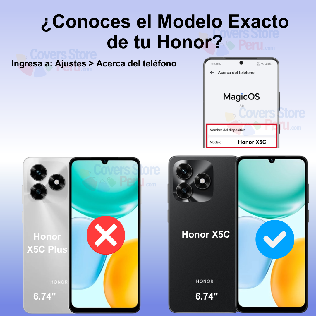 MICA PROTECTOR PARA HONOR X5C VIDRIO TEMPLADO OG ANTISHOCK - 2