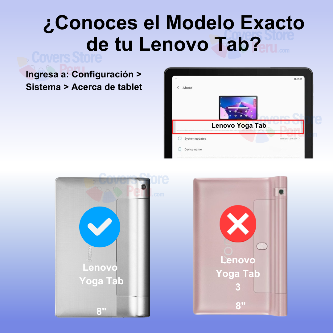 FUNDA PARA LENOVO YOGA TAB 8' GOMAS 360 ANTISHOCK NEGRO - 2