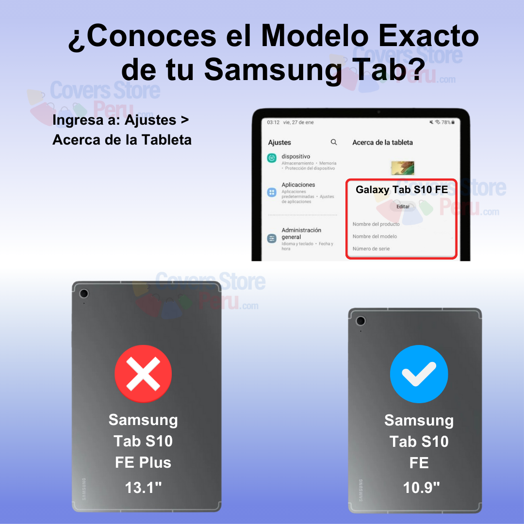 FUNDA PARA SAMSUNG TAB S10 FE 10.9' IMANTADA + PORTALÁPIZ AZUL ANTISHOCK - 2