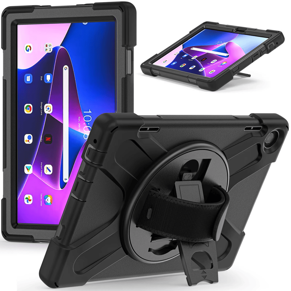 FUNDA PARA SAMSUNG TAB S10 FE 10.9' ARMOR NEGRO ANTISHOCK RESISTENTE - 1