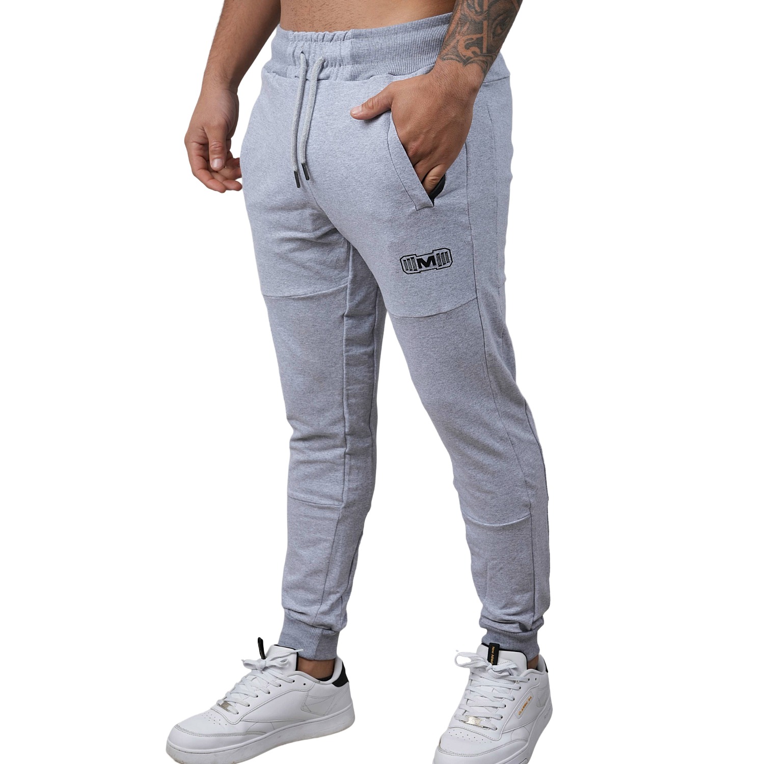 JOGGER TODA ACTIVIDAD HOMBRE MUSCLE MUSEUM GRIS DEPORTIVO CON CIERRES - 1