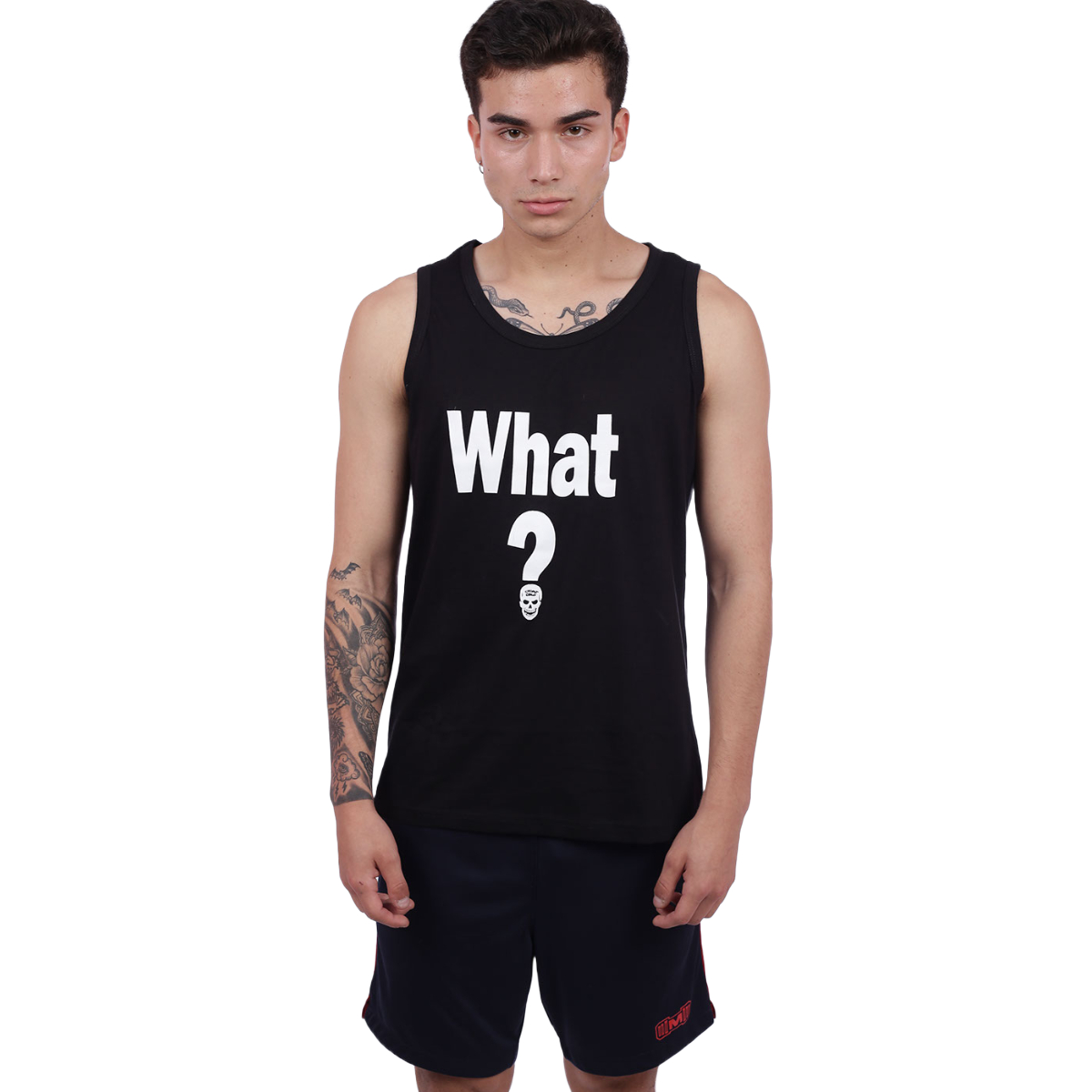 BIVIDÍ HOMBRE MUSCLE MUSEUM ALGODÓN NEGRO DEPORTIVO WHAT - 1