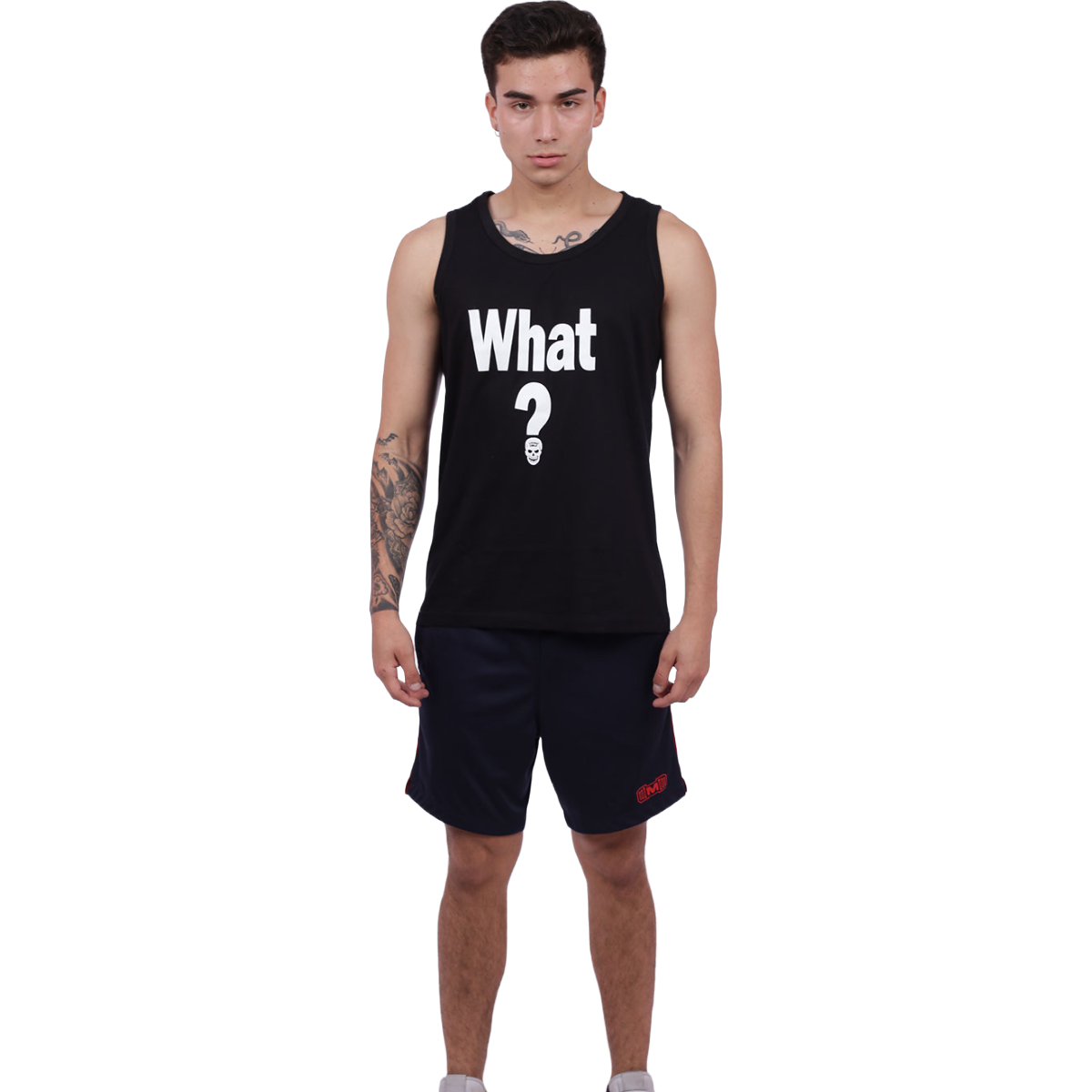 BIVIDÍ HOMBRE MUSCLE MUSEUM ALGODÓN NEGRO DEPORTIVO WHAT - 4
