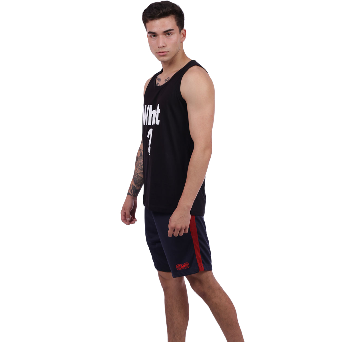 BIVIDÍ HOMBRE MUSCLE MUSEUM ALGODÓN NEGRO DEPORTIVO WHAT - 5