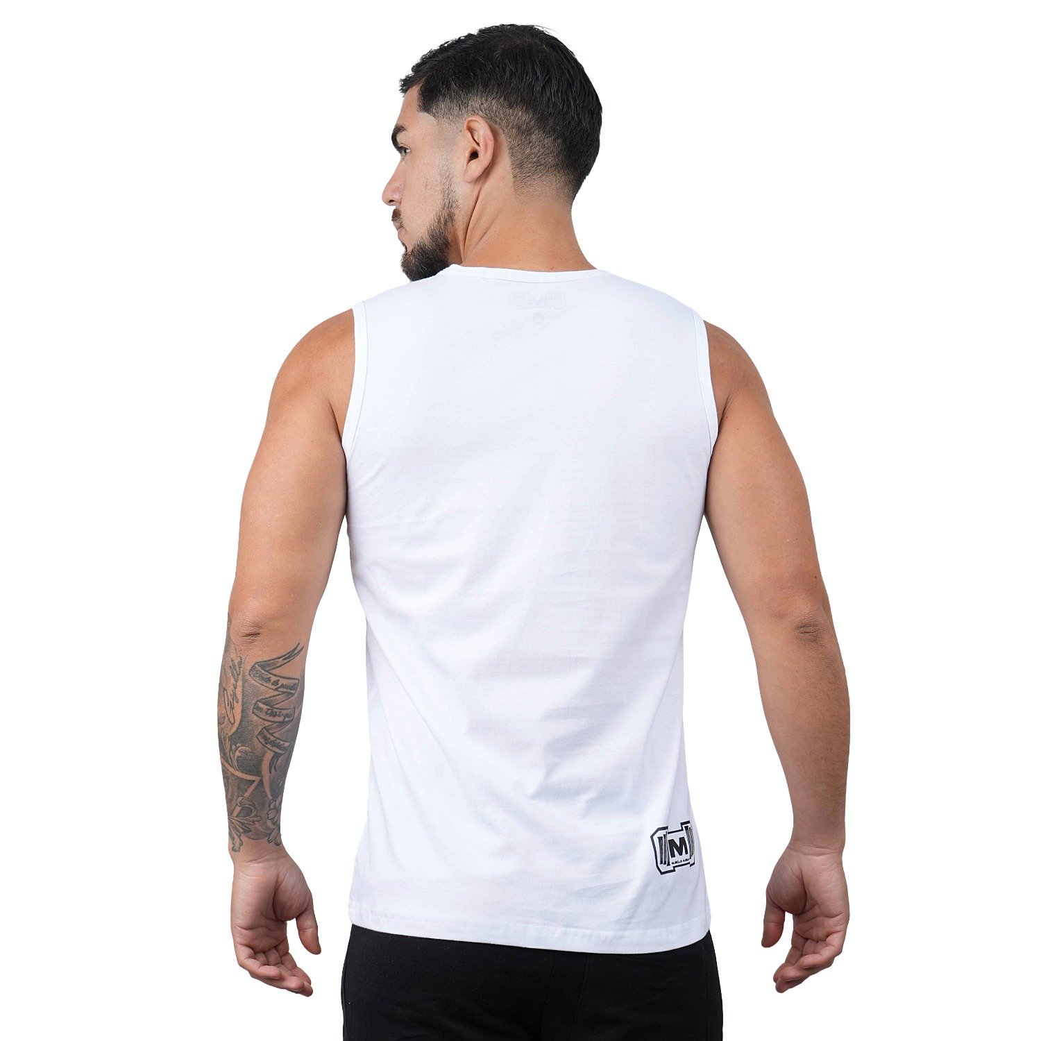 POLO MANGA CERO DEPORTIVO MUSCLE MUSEUM COLOR BLANCO WASTED PARA HOMBRE - 4