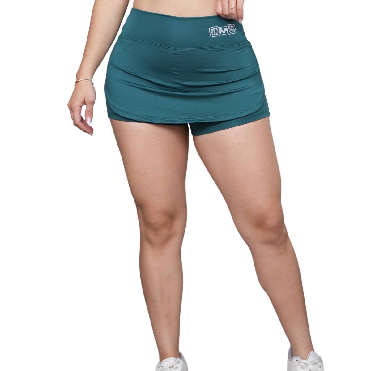 SHORT FALDA DEPORTIVO COLOR VERDE PARA MUJER - 2