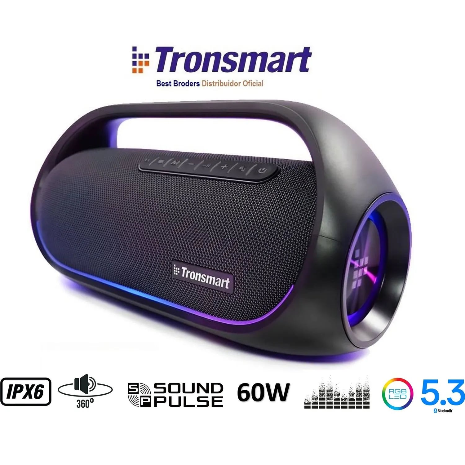 PARLANTE INALÁMBRICO TRONSMART BANG 60W NFC IPX6 BLUETOOTH 5.3 - 2