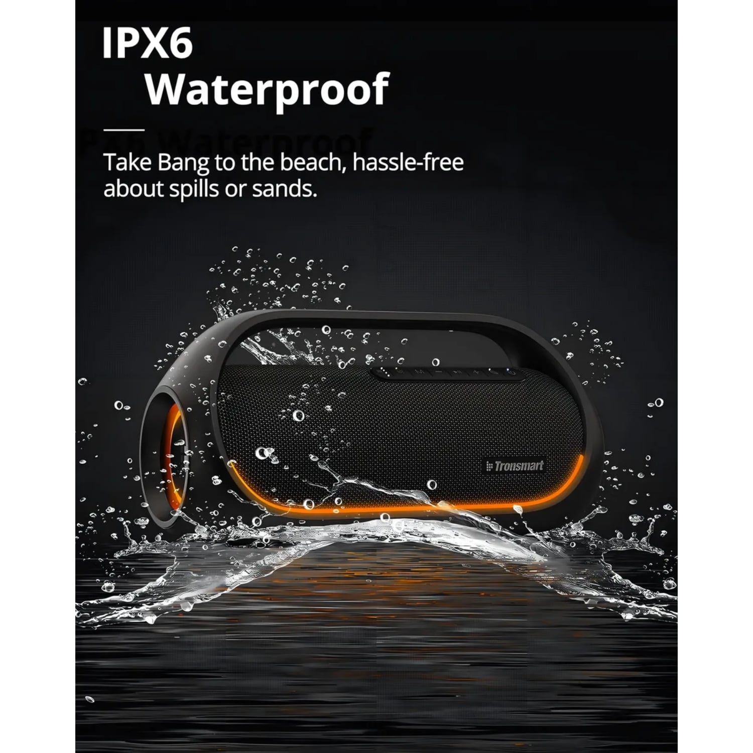 PARLANTE INALÁMBRICO TRONSMART BANG 60W NFC IPX6 BLUETOOTH 5.3 - 5