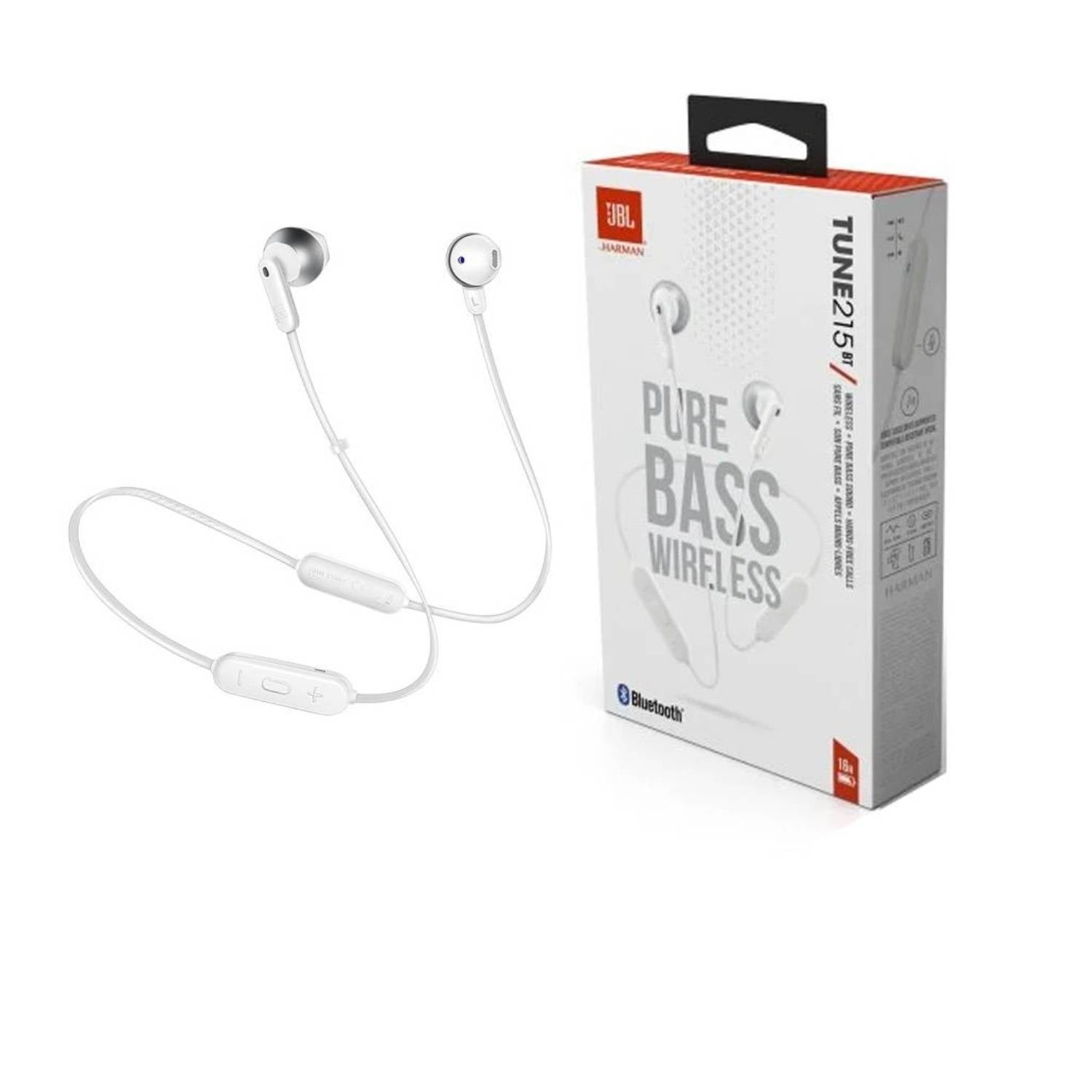 AUDÍFONOS JBL IN-EAR TUNE 215BT BLUETOOTH 16 HORAS 5.0 BLANCO - 5